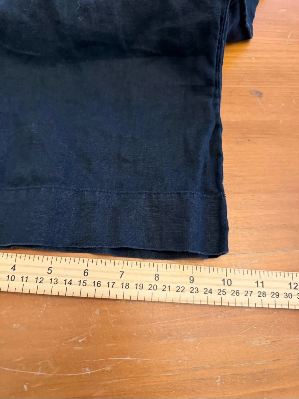 Quince Pull Up Linen Drawstring Wide Leg Pants L Black Comfy Casual Breathable